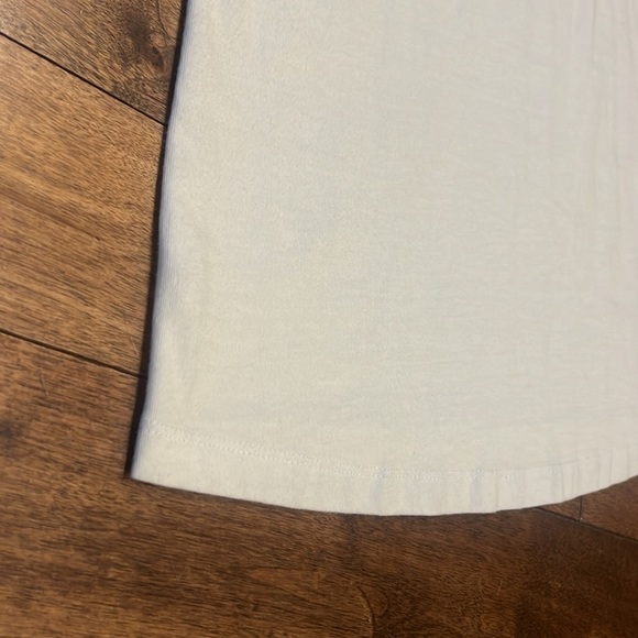 All Saints white tshirt dress with ruffle sleeves - Picture 4 of 4